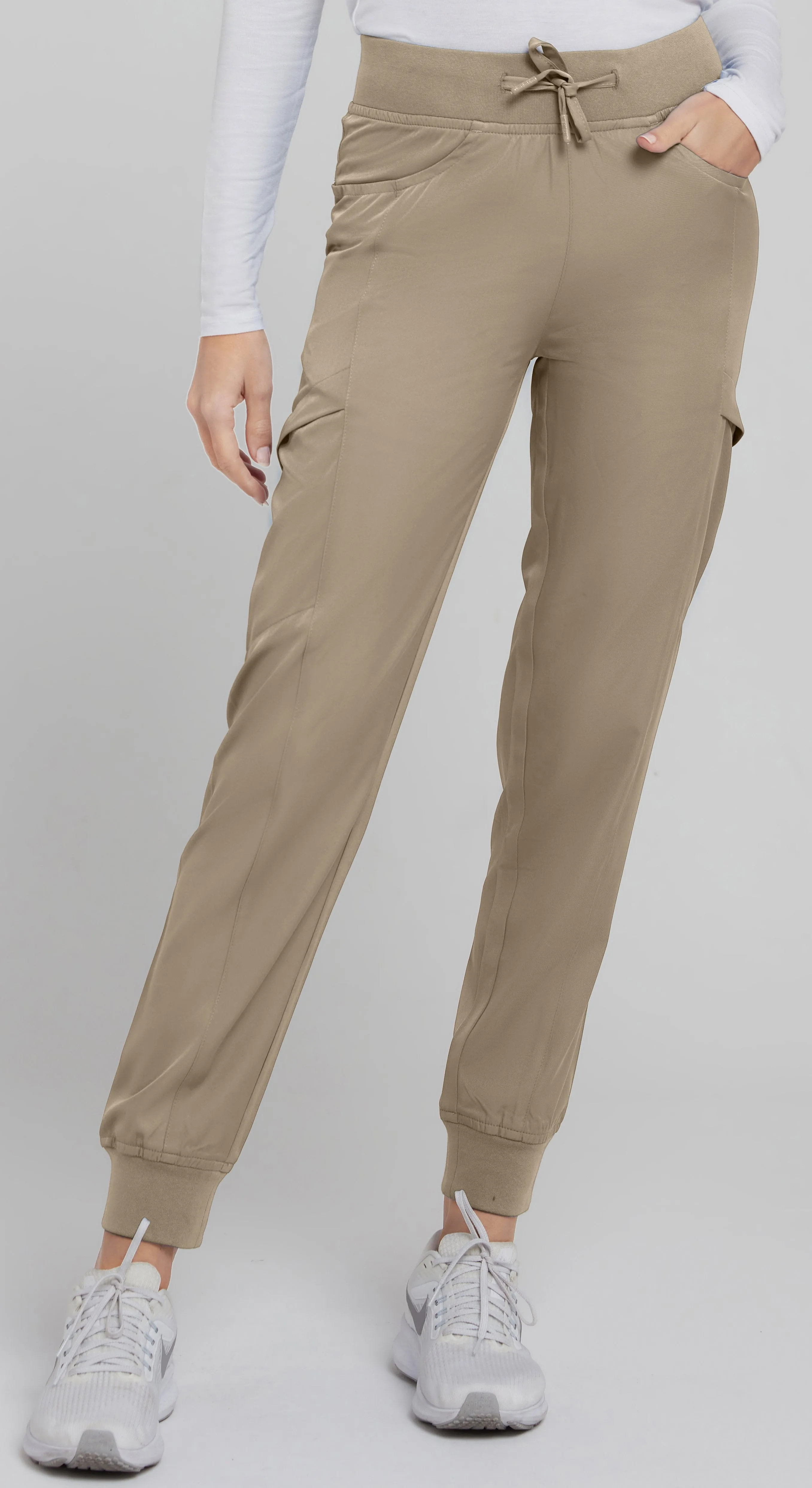 Hannah - Medichic Knit Waist Jogger XXS-5XL / Khaki