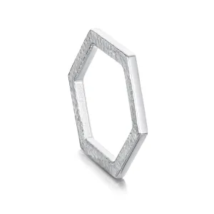 Honeycomb Sterling Silver Hexagon Ring