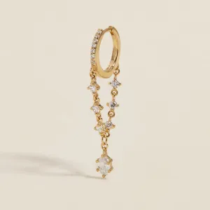 Kaynan chain hoop earring