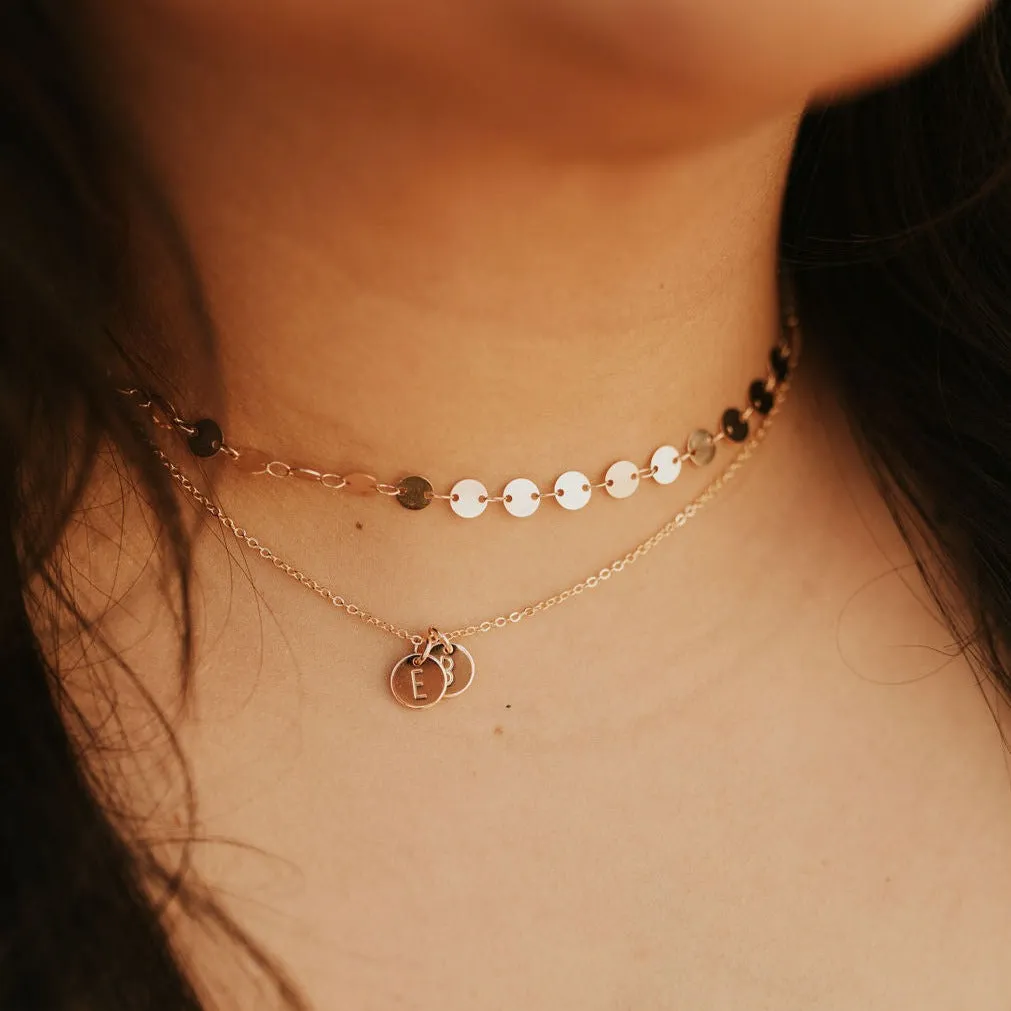 *Littles* Chloe Gold Filled Coin Necklace