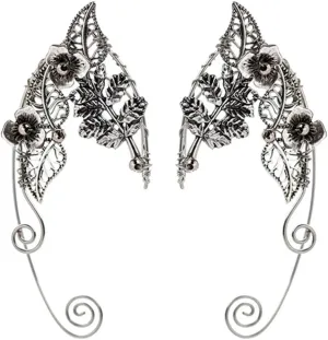Lurrose 1 Pair Ear Cuffs Earrings Fairy Earrings Cuff Wrap Ear Jewelry Wrap Earrings Ears Cosplay for Halloween Costume Accessories