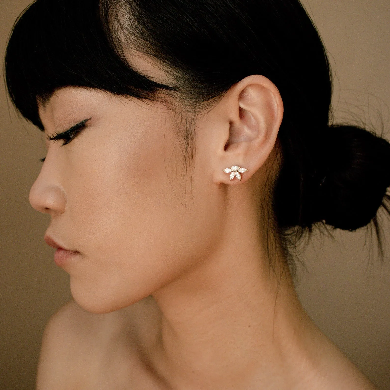 Marquise Diamond Studs