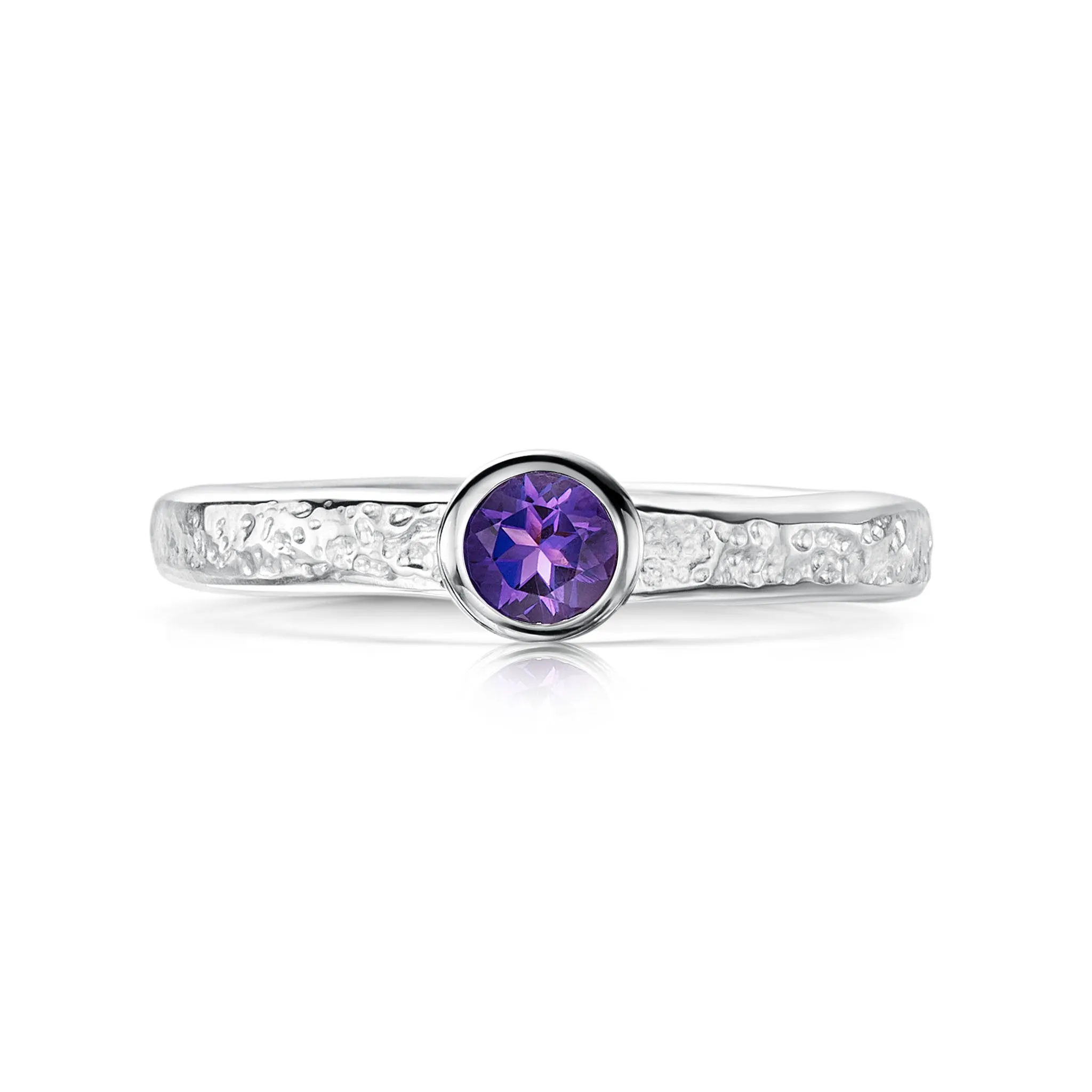 Matrix Amethyst Ring in Sterling Silver