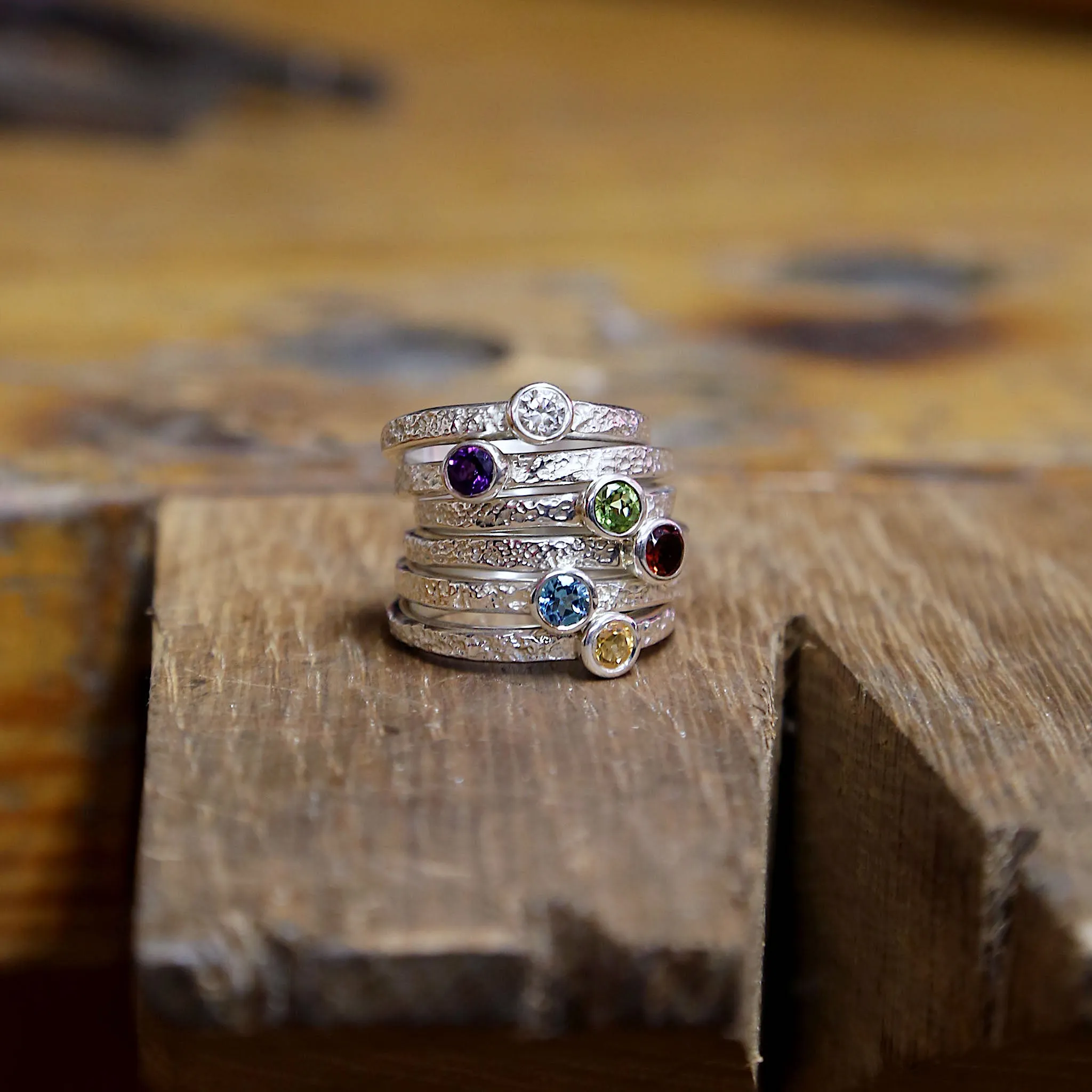 Matrix Amethyst Ring in Sterling Silver