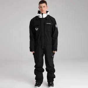 Men Cargo One Piece Ski Jumpsuit