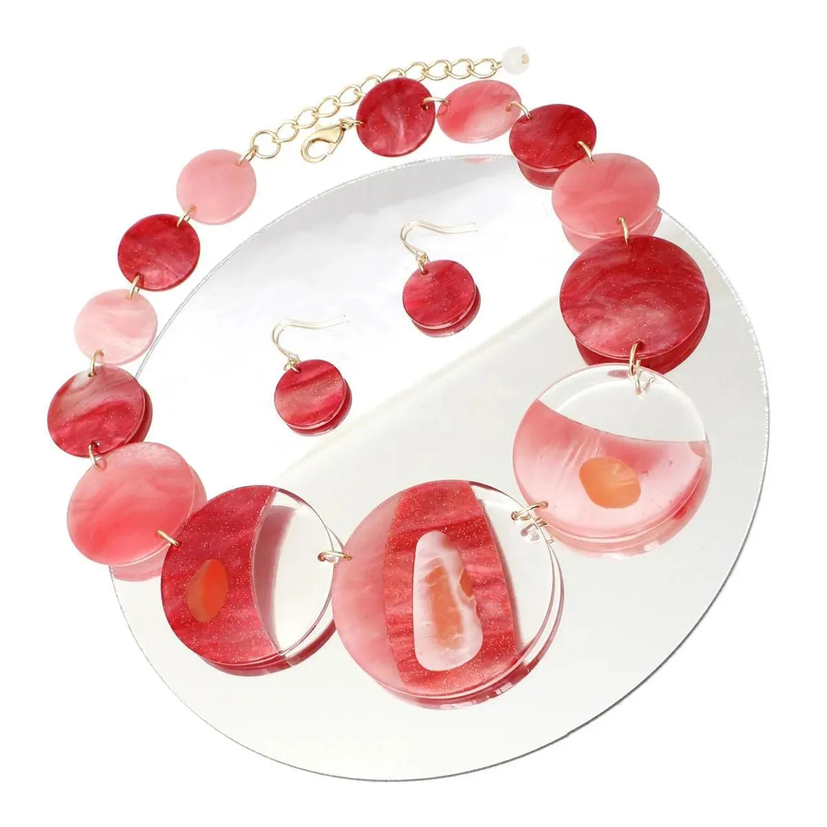 Mix it up Disc Necklace Set - Unique Style You'll Love