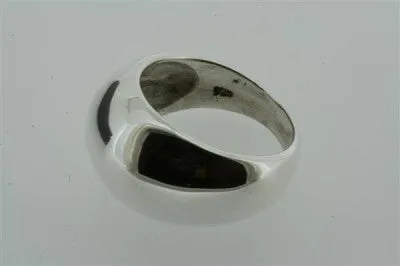 Narrow bubble ring - sterling silver