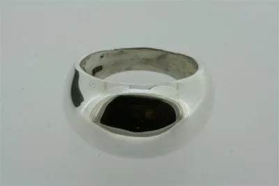 Narrow bubble ring - sterling silver