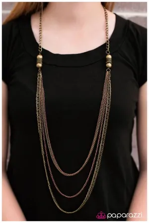 Open Door Jewelry - After Hours - Brass Necklace - Paparazzi Accessories