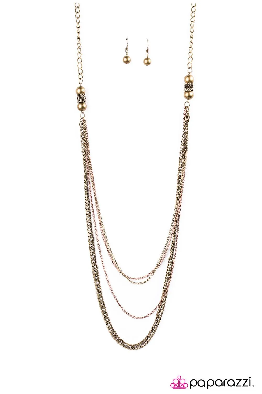 Open Door Jewelry - After Hours - Brass Necklace - Paparazzi Accessories
