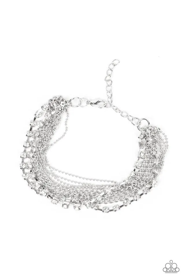 Paparazzi Bracelet ~ Secretly Sassy - White