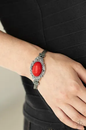 Paparazzi Bracelet ~ Top-Notch Drama - Red
