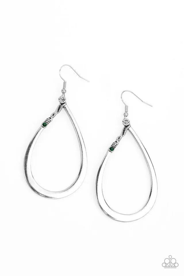 Paparazzi Earring ~ Very Enlightening - Green