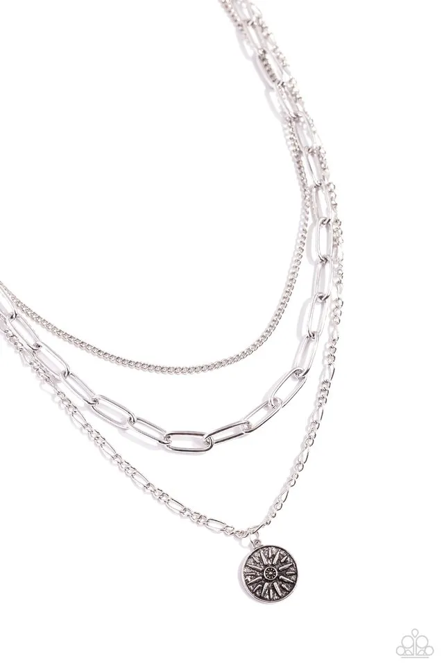 Paparazzi Necklace ~ Appointed Artistry - Silver