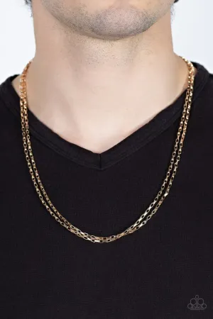 Paparazzi Necklace ~ Dead Heat - Gold