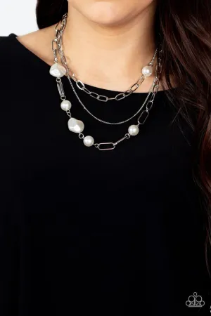 Paparazzi Necklace ~ Modern Innovation - White