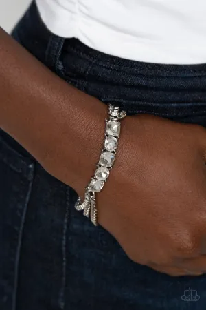 PAPARAZZI Tyrant Treasure - White Bracelet
