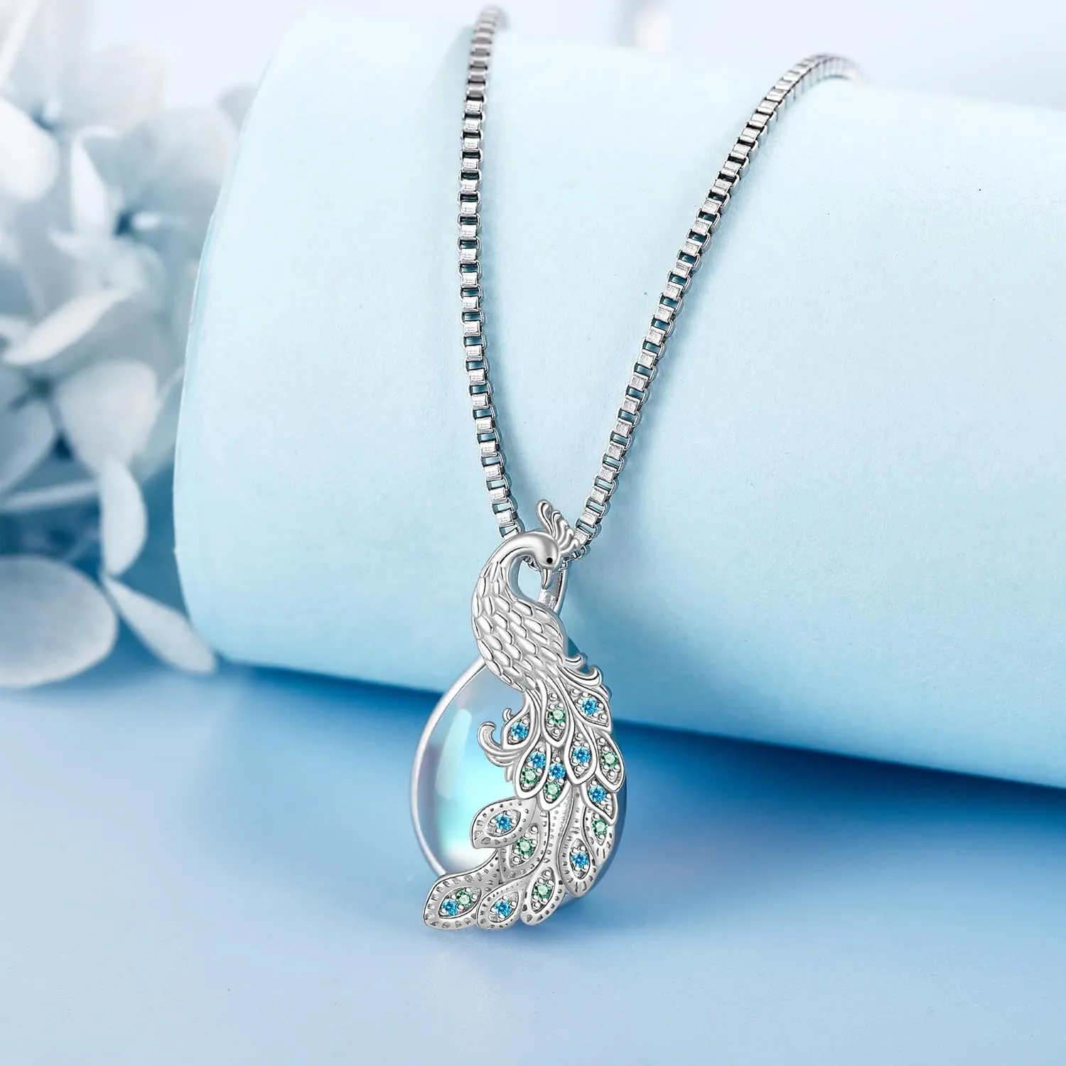 Paw/Bearded Dragon/Axolotl/Fox/Possum/Otter/Bat/Dragonfly/Phoenix/Peacock/Koala/Corgi Necklace Sterling Silver Cute Animal Necklace for Women Animal Jewelry Gifts for Women Mother