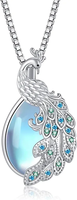 Paw/Bearded Dragon/Axolotl/Fox/Possum/Otter/Bat/Dragonfly/Phoenix/Peacock/Koala/Corgi Necklace Sterling Silver Cute Animal Necklace for Women Animal Jewelry Gifts for Women Mother