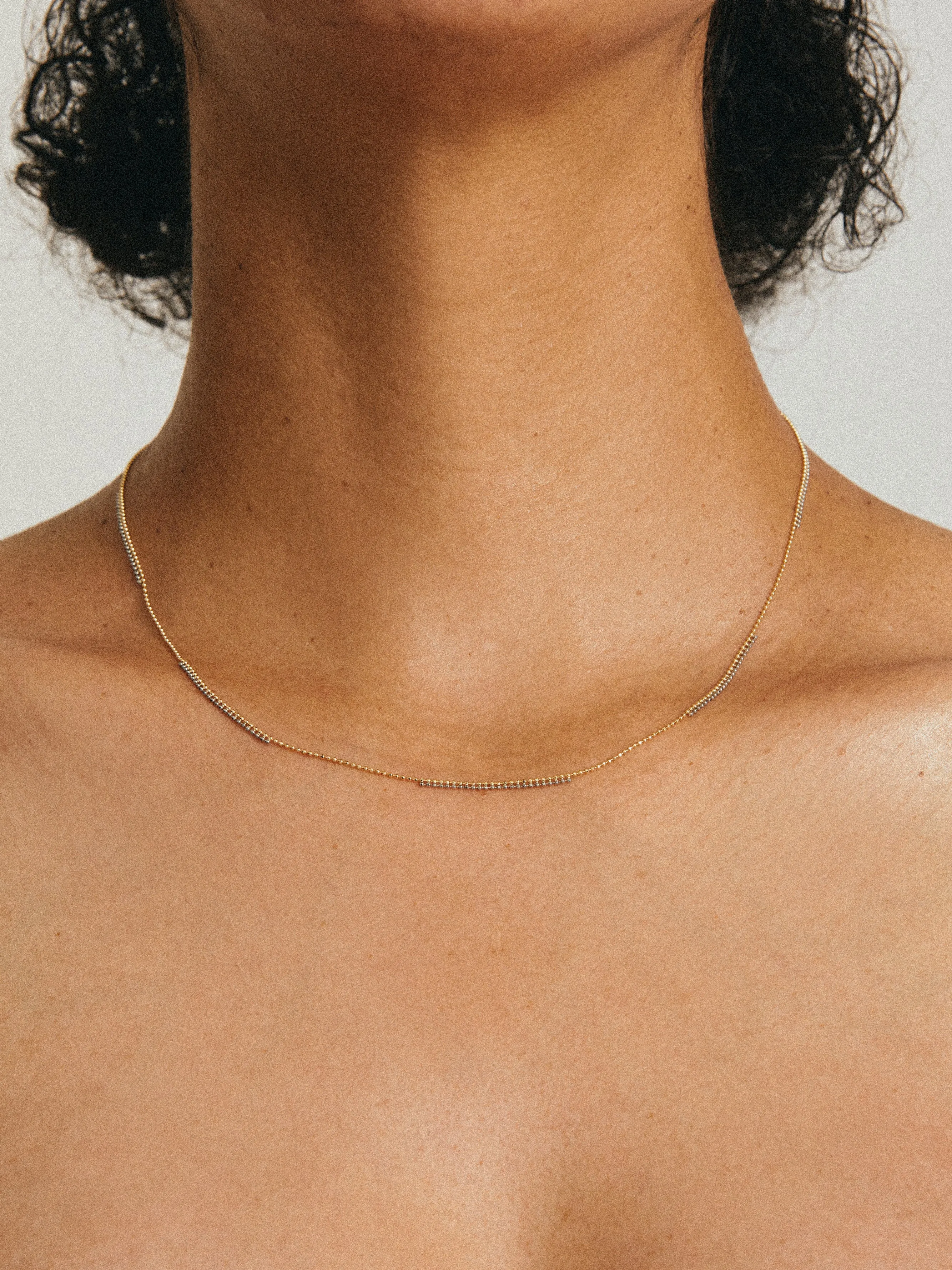 Pixel station chain necklace
