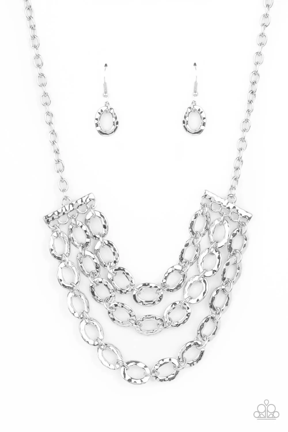 Repeat After Me - Silver Paparazzi Accessories