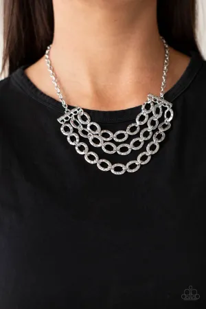 Repeat After Me - Silver Paparazzi Accessories