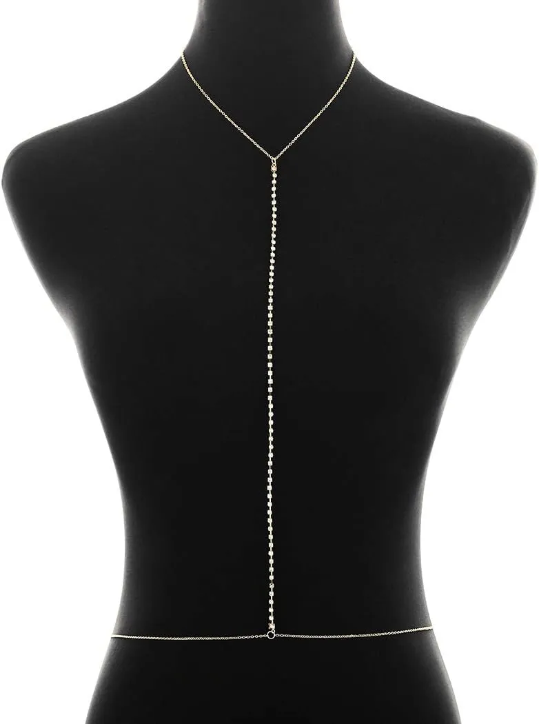 Rhinestone Body Chains Sexy Belly Chain Beach Body Jewelry for Women
