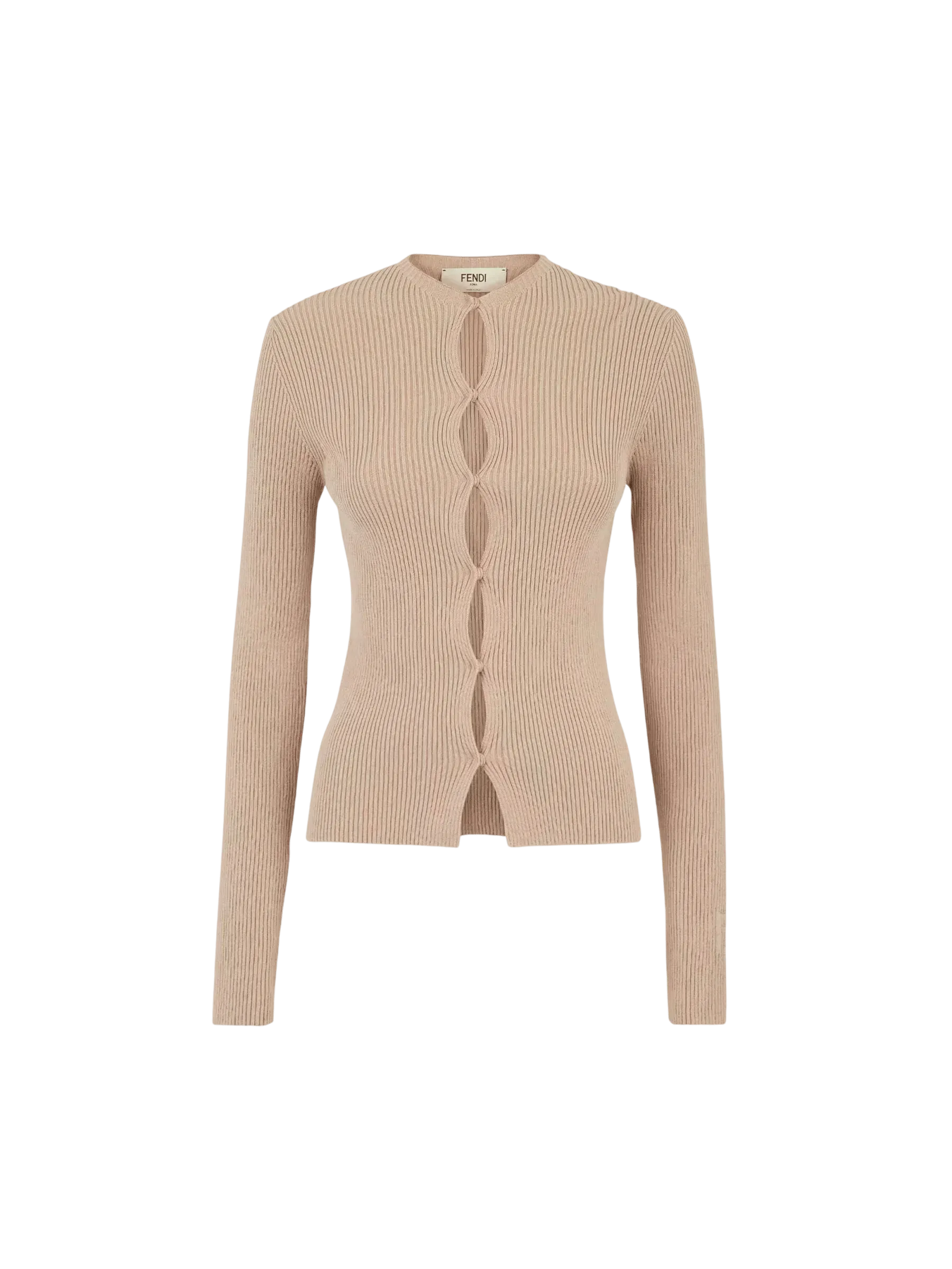 Ribbed Knit Fitted Sweater