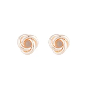 Rose Gold Classic Knot Earrings