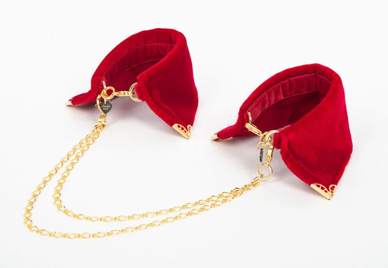 Rouge Velvet Cuffs