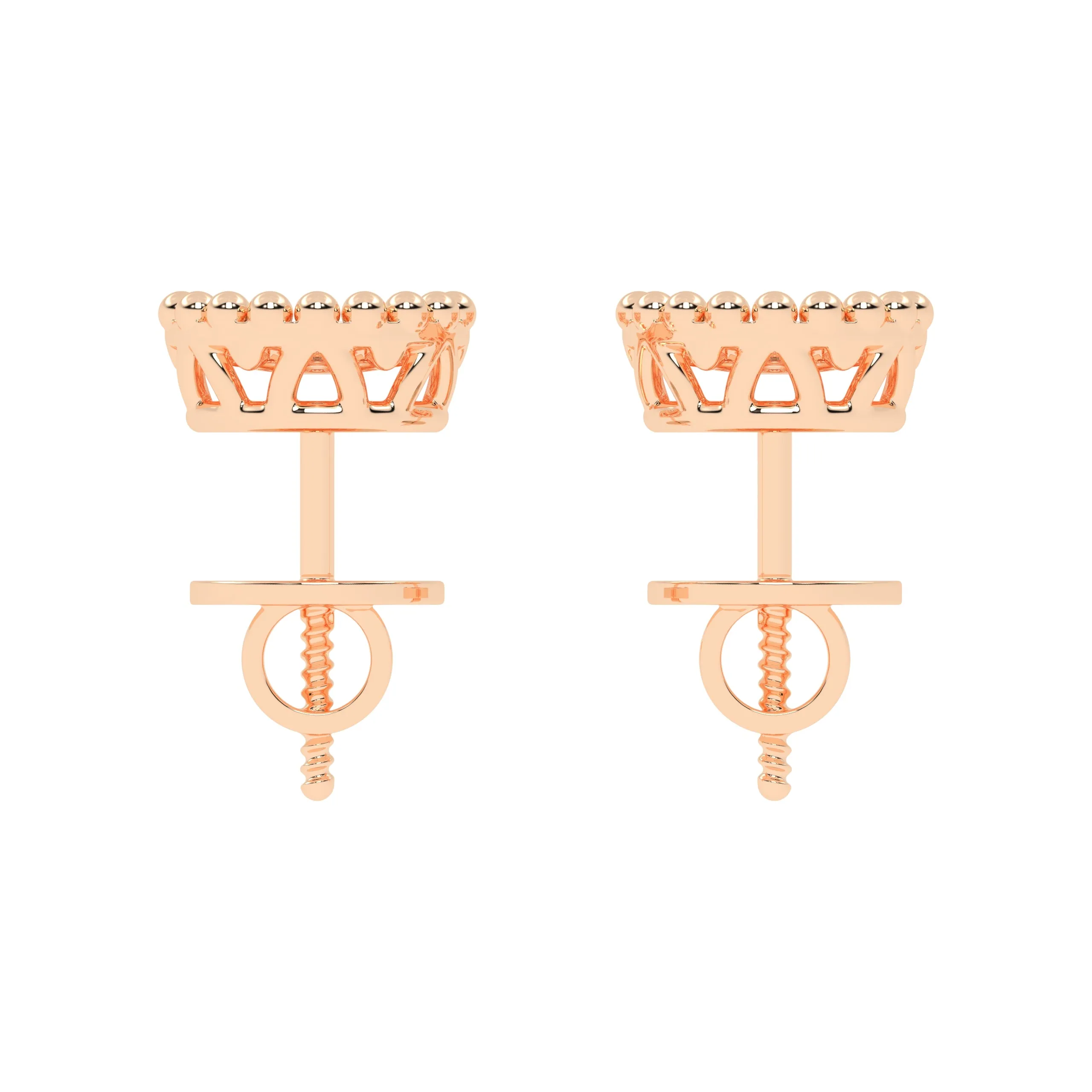 Shimmering gold diamond Gold studs