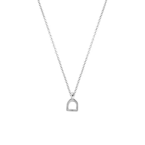 Silver Baby Stirrup Necklace