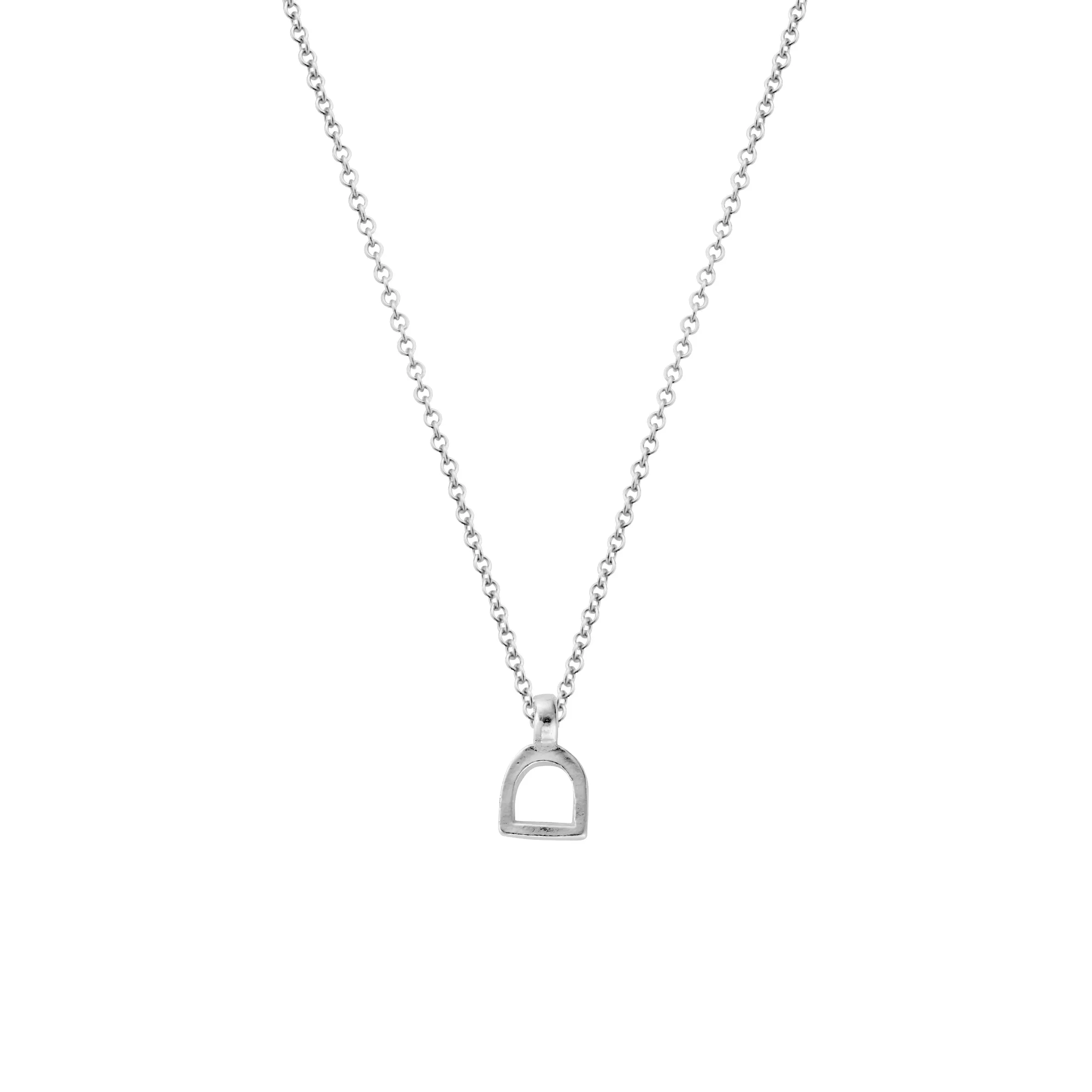 Silver Baby Stirrup Necklace