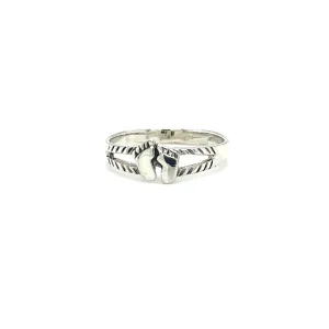 Silver Footprint Ring