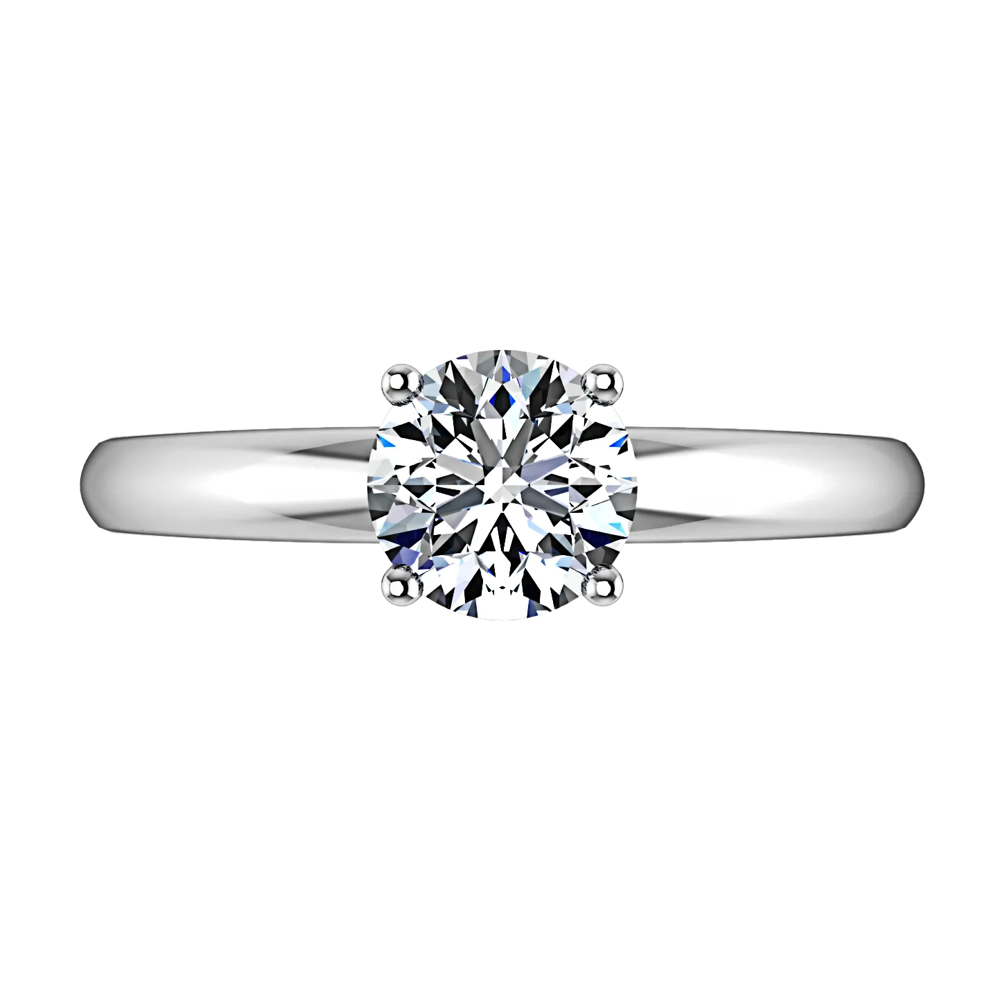 Solitaire Engagement Ring Avant 14K White Gold