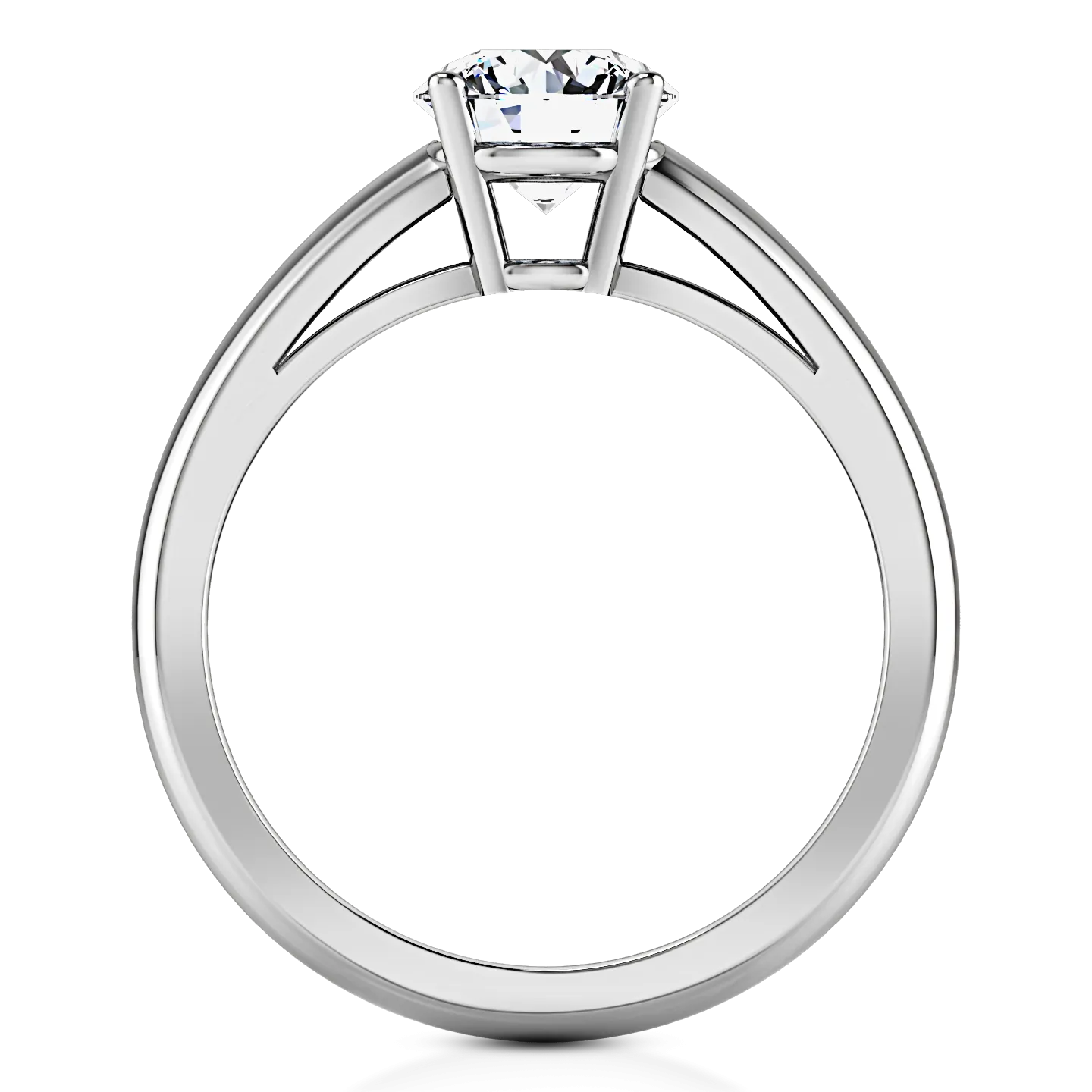 Solitaire Engagement Ring Avant 14K White Gold