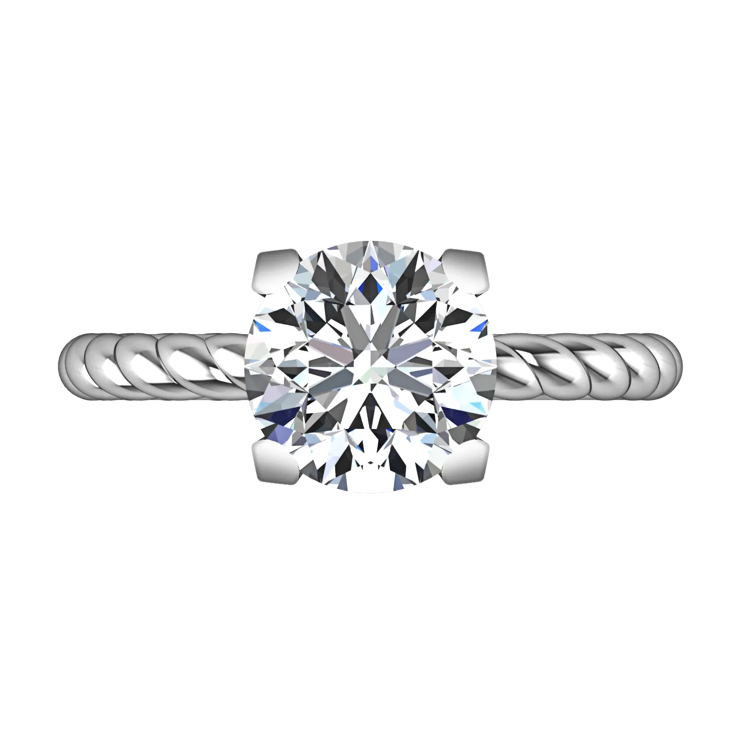 Solitaire Engagement Ring Ellery 14K White Gold
