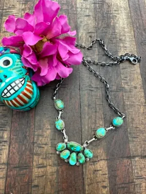 Sonoran Gold Half Cluster Necklace