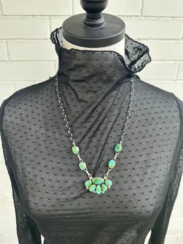 Sonoran Gold Half Cluster Necklace