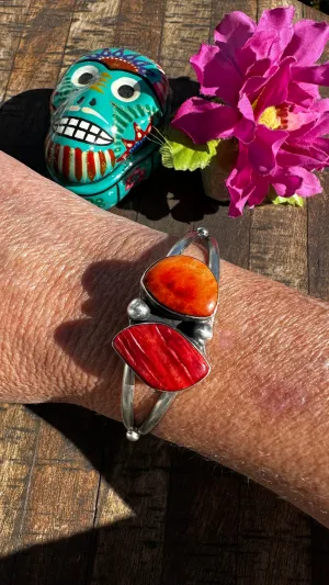 Spiny 2 Stone Cuff #1
