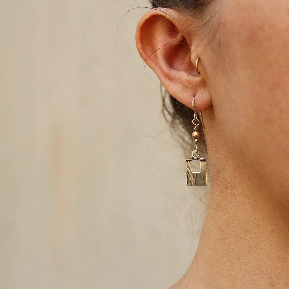 Sterling Silver Geometric Earrings