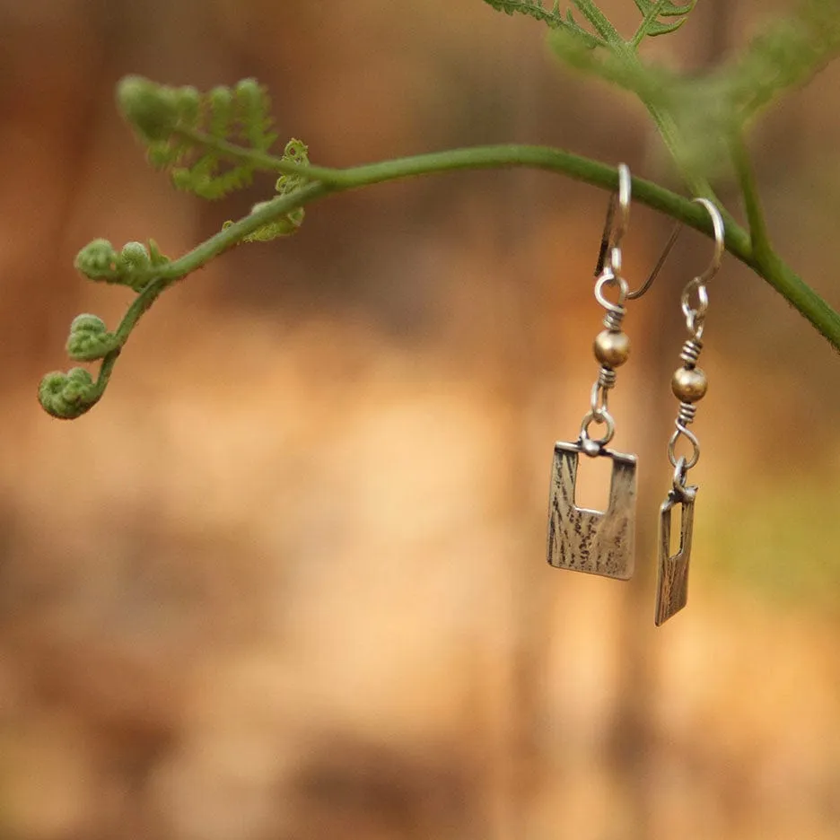 Sterling Silver Geometric Earrings