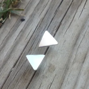 Sterling Silver Triangle stud Earrings