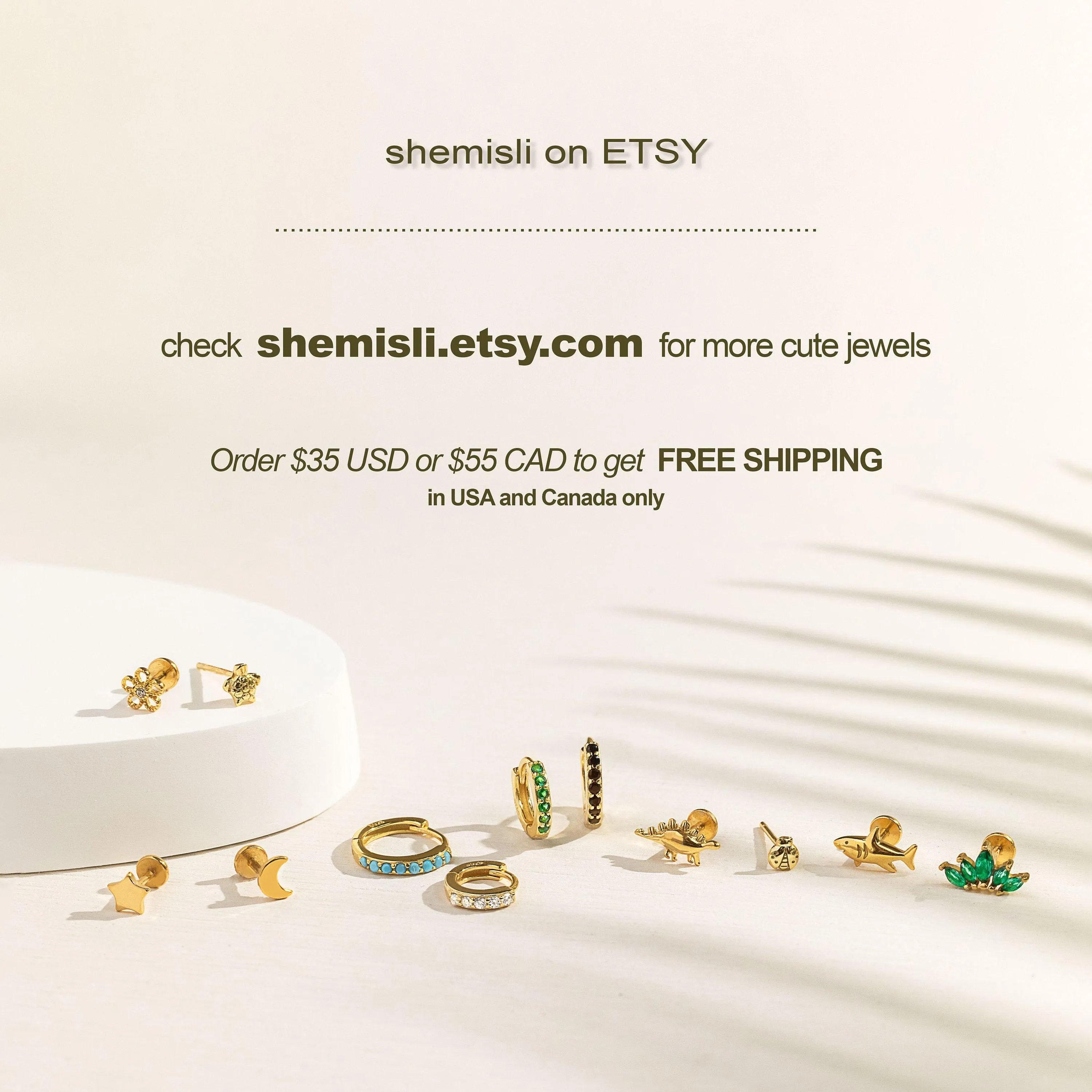 Stud Serpent Climber, Snake Earrings, Gold, Silver SS045 LR