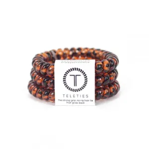 Teleties Hair Tie - Small Band Pack of 3 - Tortoise