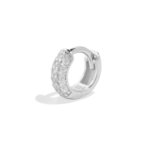 THE AURORA MINI HUGGIE HOOP - sterling silver
