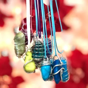 Tumbled Stone Pendant Necklaces