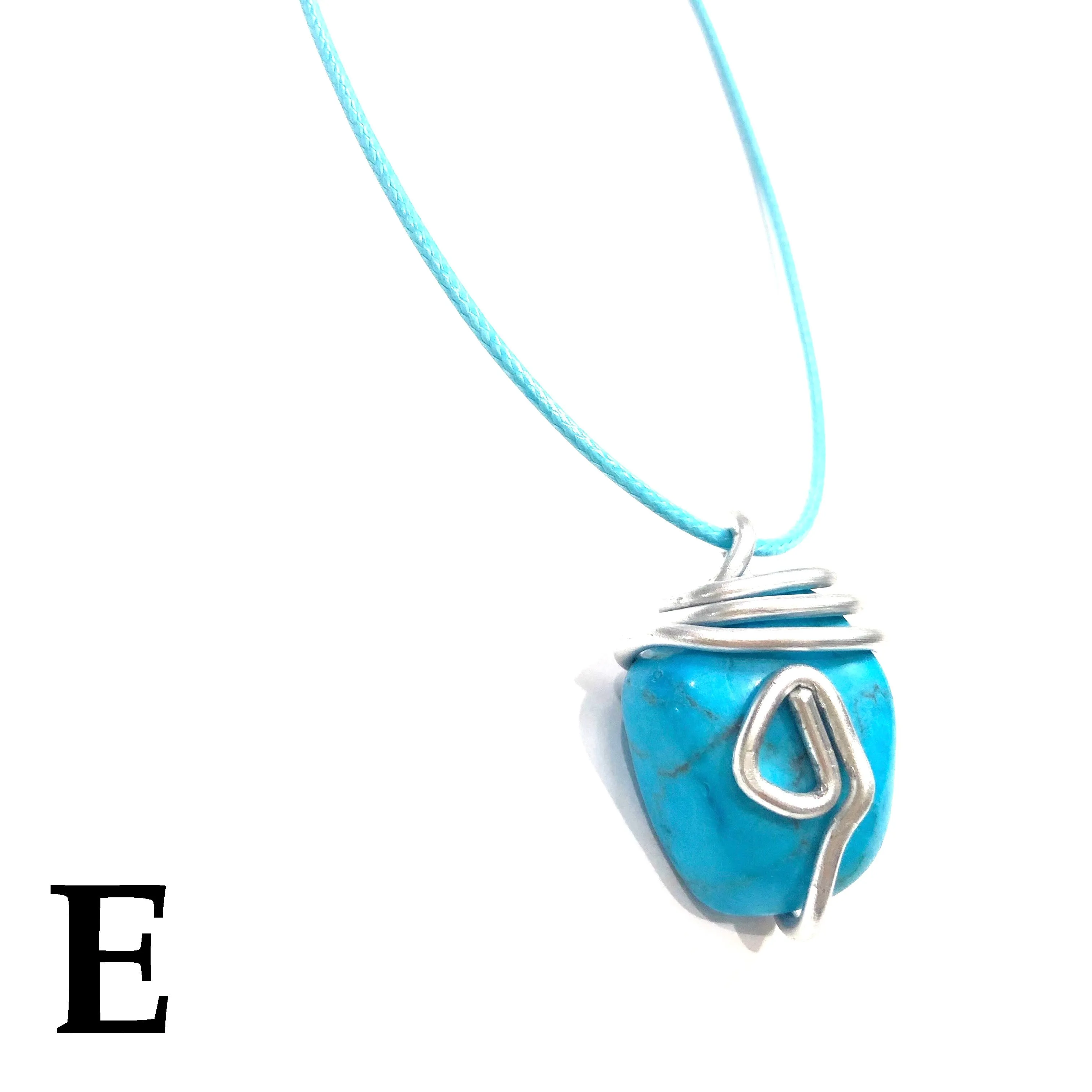 Tumbled Stone Pendant Necklaces