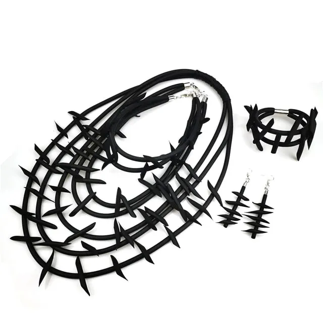 UKEBA Gothic Pendant Necklaces and Earrings