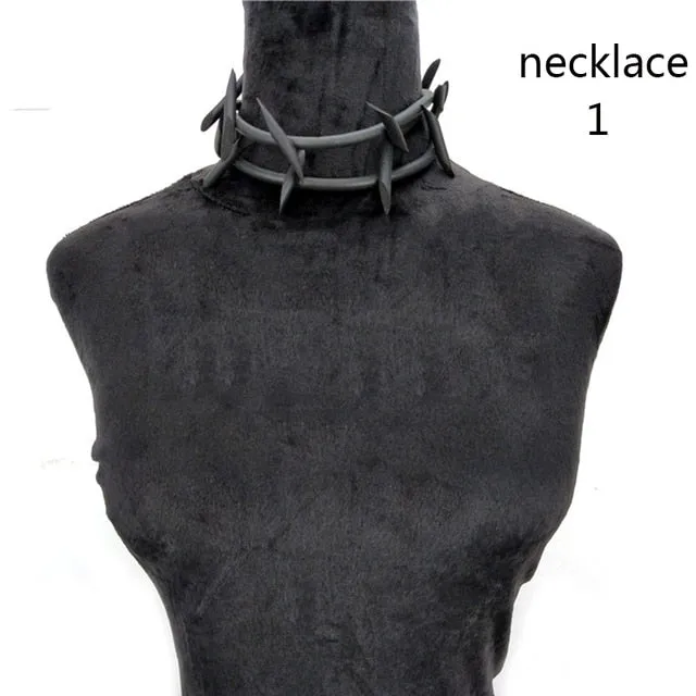 UKEBA Gothic Pendant Necklaces and Earrings